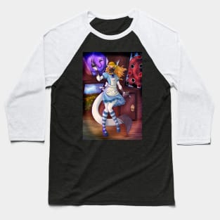 Alice - Down the rabbit hole Baseball T-Shirt